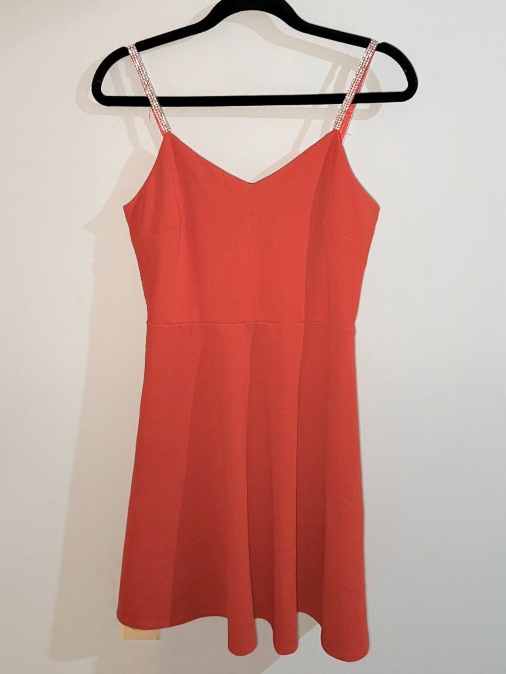 Rhine stoned strapped dress